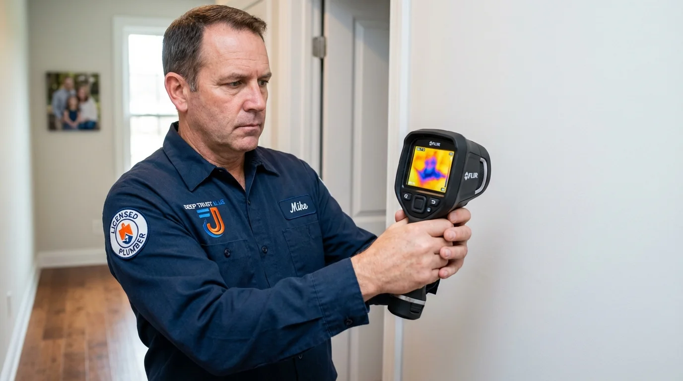 Thermal imaging leak detection by Johns Plumbing LLC in Wenonah